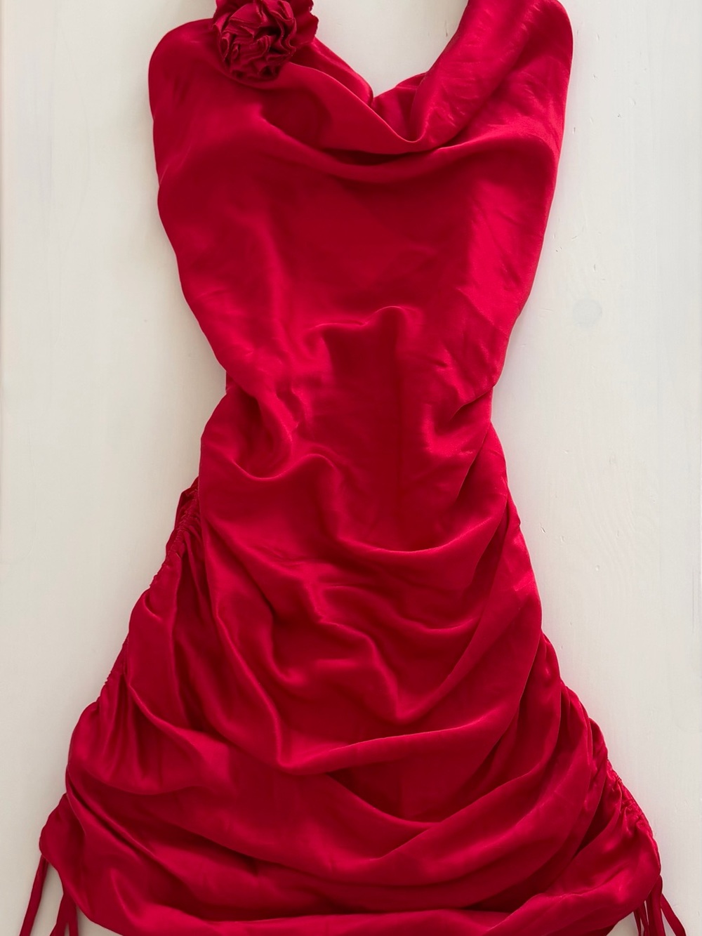 Cinq à Sept Logan Silk Mini Dress Cardinal Red Size 10 NWT
